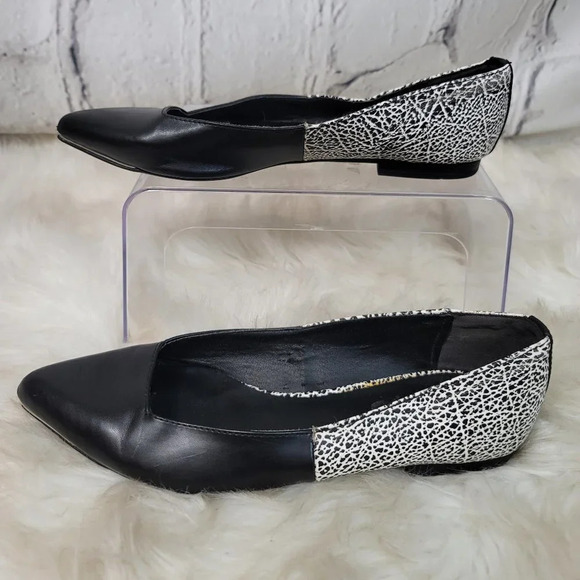 Circus Sam Edelman Women's Sz 7 Slip On Shoes Flats Pointed Toe Black Vegan Art - Picture 2 of 15
